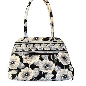 Vera Bradley Camellia Bowler Style Zip Quilted Shoulder Bag